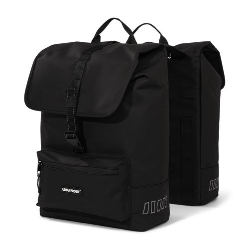 Urbanproof tas double cargo up recycle 38l zwart