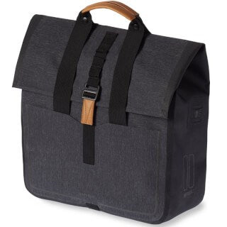 Basil Urban Dry Shopper - Borsa per biciclette impermeabile, unisex, mischia a carbone
