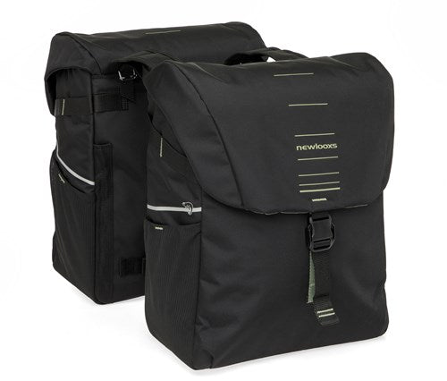 Newlooxs borsa doppia new looxs vigo 40l poliestere nero verde
