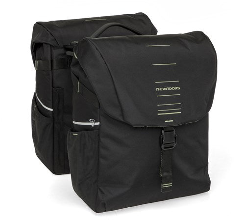 Newlooxs new looxs vigo 536.155mik2 zwart groen dubbeltas mik 40l