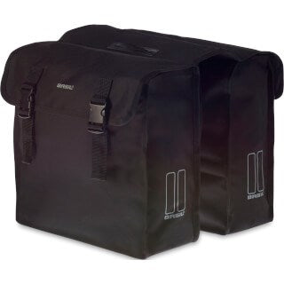 Basil Mara XL Doppia bicicletta - 35L - Acqua -Repellente - Riflette - Nero