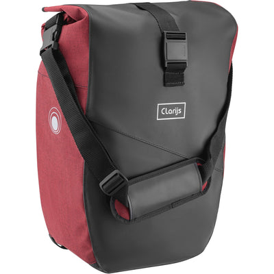 Sacca per biciclette Clarijs Solobag 24L Black-Rood