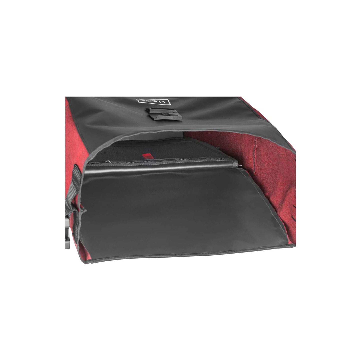 Bolsa de bicicleta Clarijs Solobag 24l Black-Rood