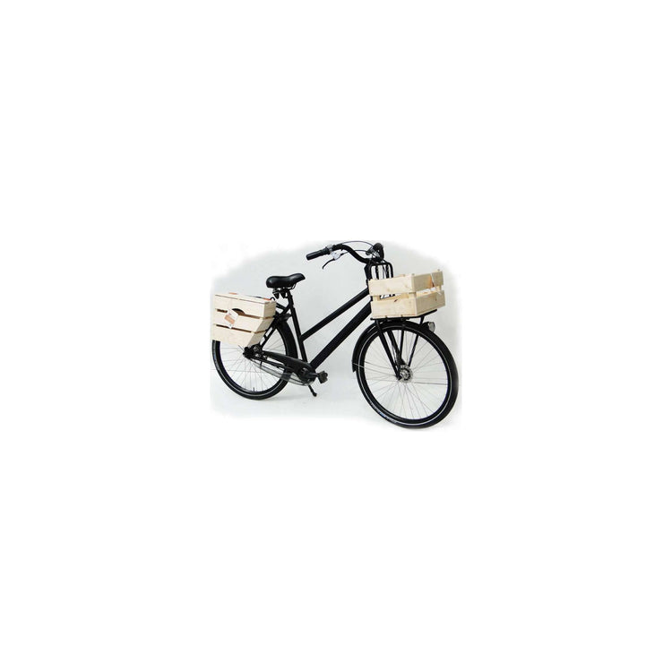 Bicicleta de ciclo B1 Madera Vuren en blanco 40x30x24cm