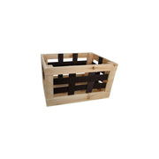 Fietskrat leren raster 20L 40x29x24cm - afbeelding 3
