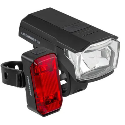 Set illuminazione Trelock lighthammer 80 80lux usb