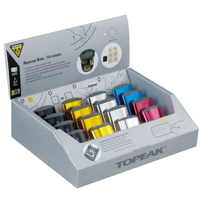Topeak Rescue Box - Espositore da banco (16 pezzi)