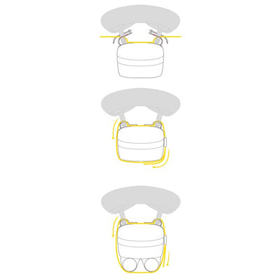 Bolsa de asiento Topeak elementa - verde - m