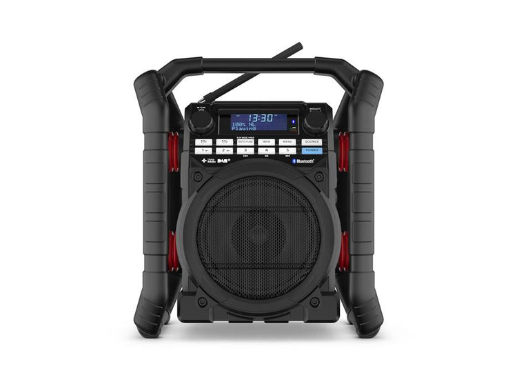 Perfectpro radio da cantiere giocatore dab+ bluetooth ricaricabile