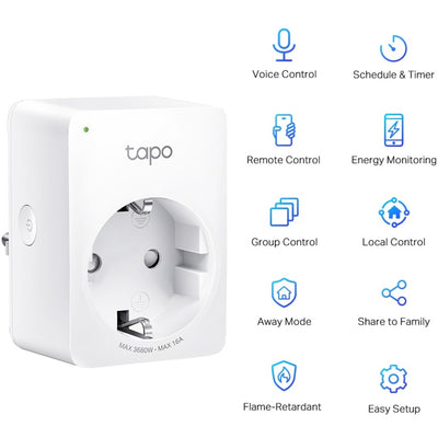 TP-Link Tapo P110 (paquete de 2) Mini enchufe wifi inteligente