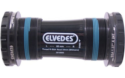 Movimento centrale Elvedes Hollowtech Shimano Race 24Mm Nero