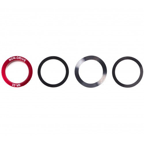 Set di riduzioni Elvedes - adattatore movimento centrale da 24 mm a 22 mm GXP (4 pezzi)