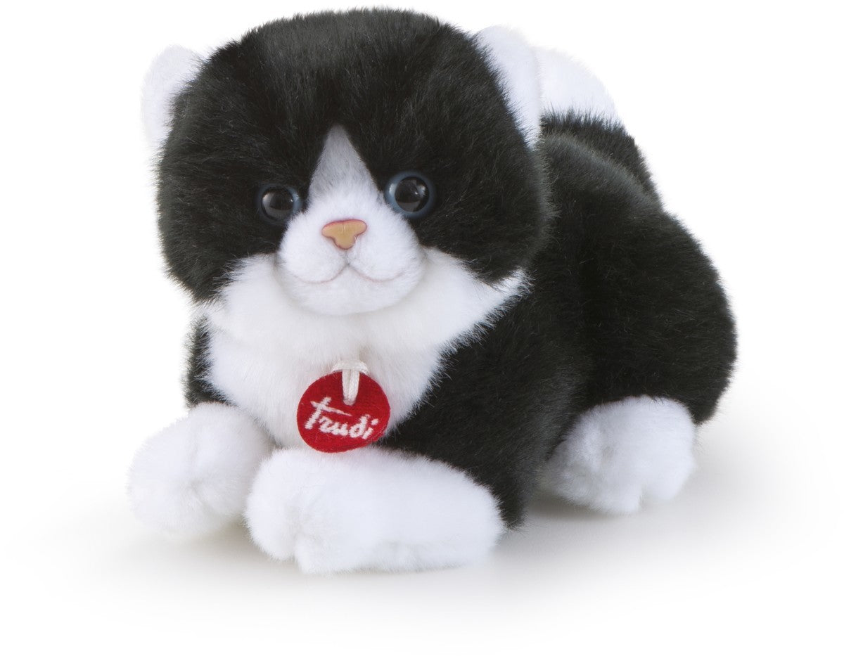 Trudi sin gato blanco negro: 9x10x15 cm (xs-51262)