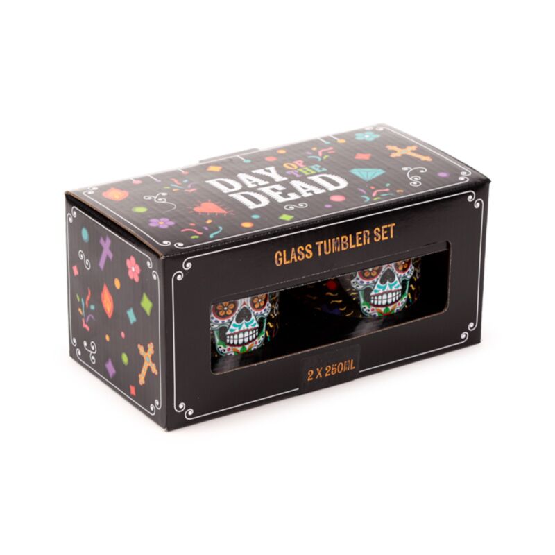 Slide de los Muertos Set 2 bicchieri di bicchieri da bere 350 ml
