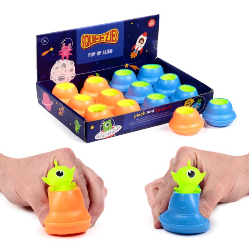 SQUEEZABILE ALIEN UFO POP OUT