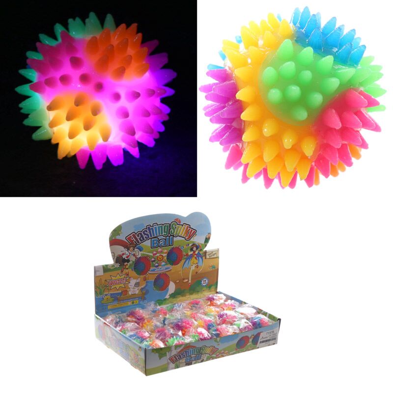 Palla rimbalzante appuntita con LED 5,5 cm