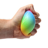 Regenboog knijp speelgoed stress ball 7cm - afbeelding 2