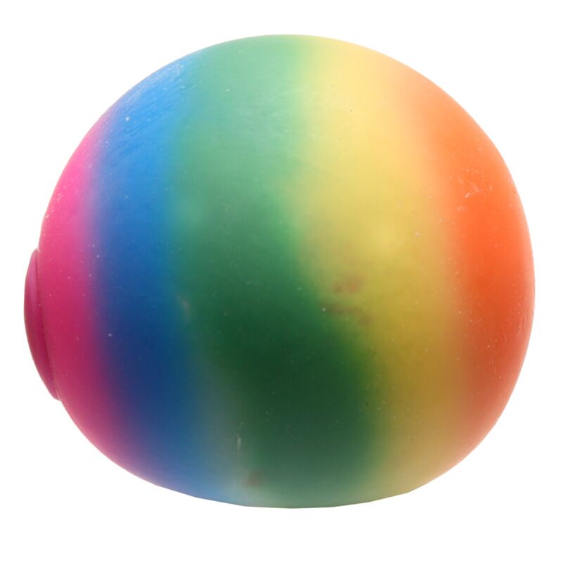 Bola de estrés de juguete de recipiente de arcoiris 9cm