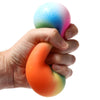 Bola de estrés de juguete de recipiente de arcoiris 9cm