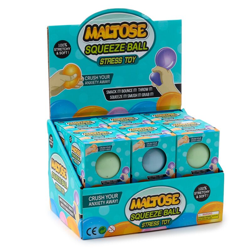 Maltosio Glow Pinchable nella palla da stress scuro