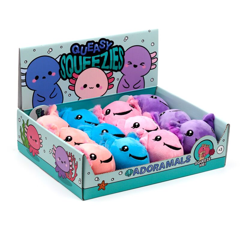 Queasy squeezies axolotl (salamander) knijp speelgoed