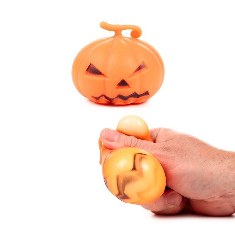 Calabaza espeluznante de juguete exprimible