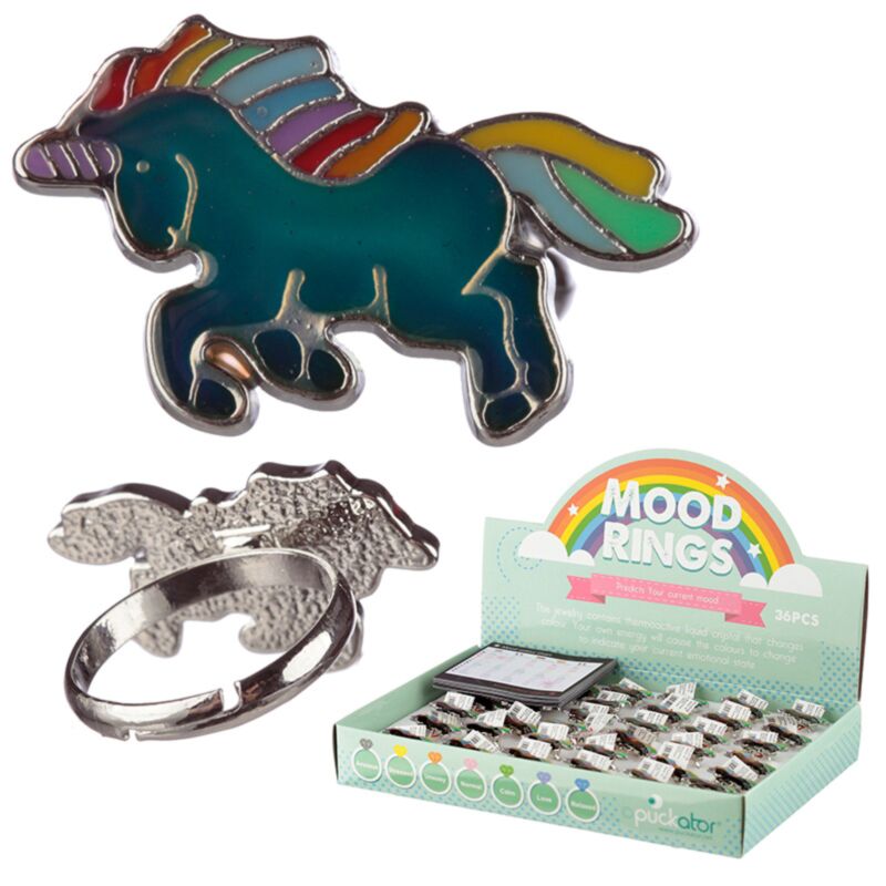 Enchanted Rainbow Unicorn's Moodring para niños