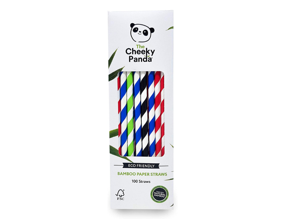 The Cheeky Panda Straws Bio-degradable FSC Bamboo 100st