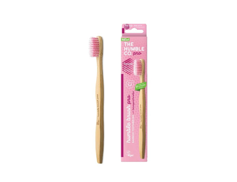The humble co. tandenborstel bamboe - pro - hexatech spiral - soft - paars