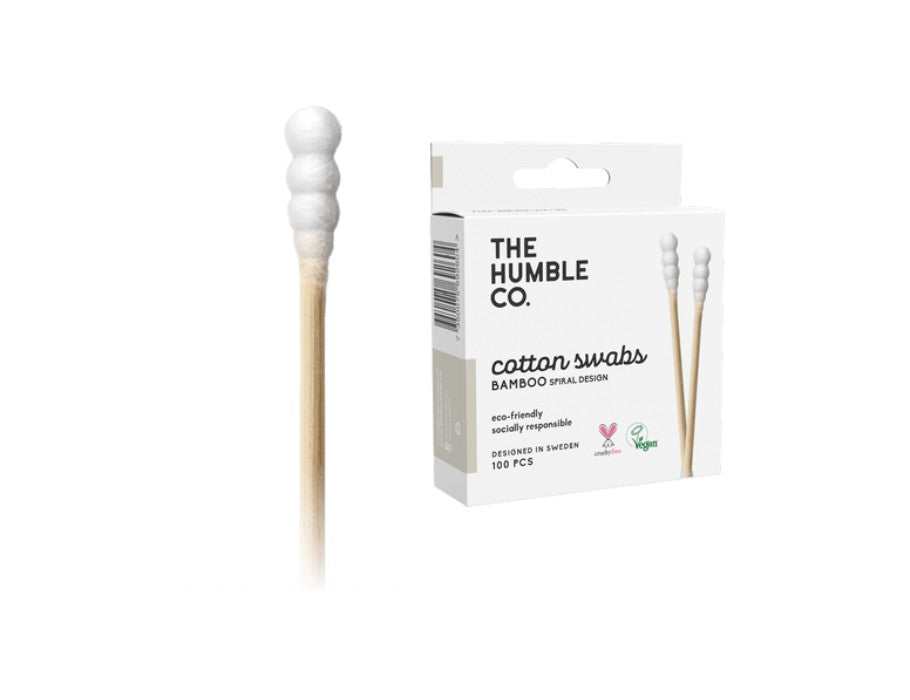 The Humble Co. Bamboo Cotton Swabs White - Spirale Forma