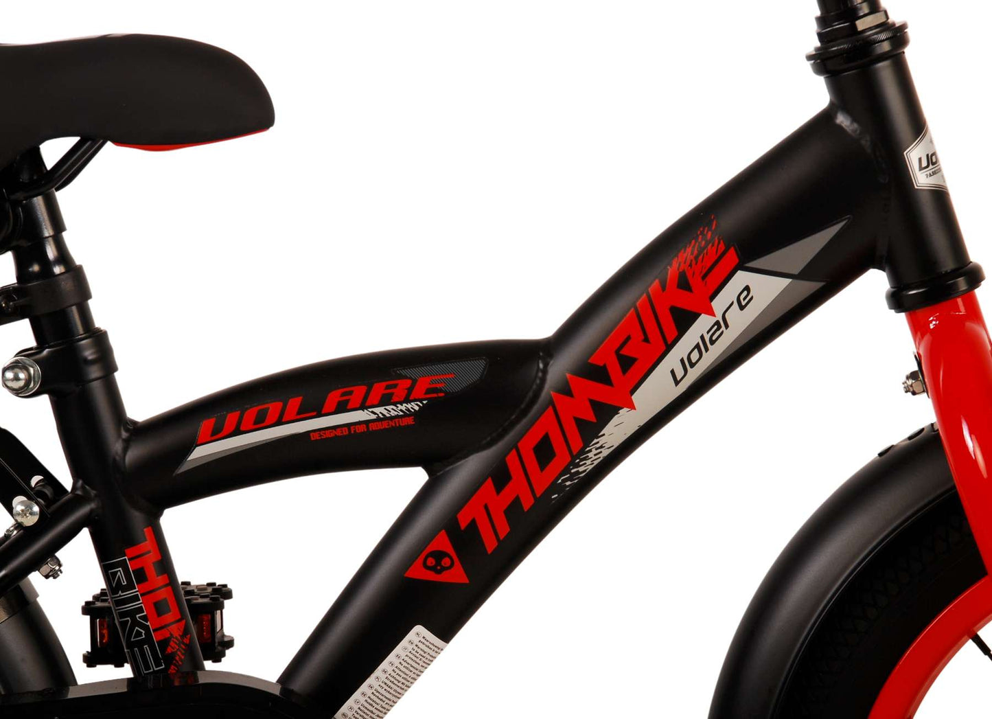 Volare Thombike Bike para niños - Niños - 14 pulgadas - Rojo negro