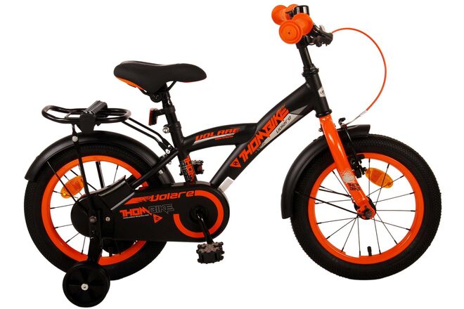 Bicycle per bambini THUMIKE VOLARE - Ragazzi - 14 pollici - Arancia nera