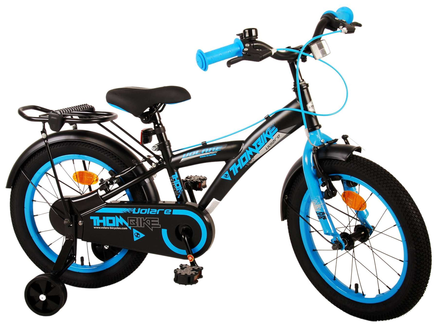 Bike per bambini Volare Thbike - Boys - 16 pollici - Blu nero - Freni a due mani