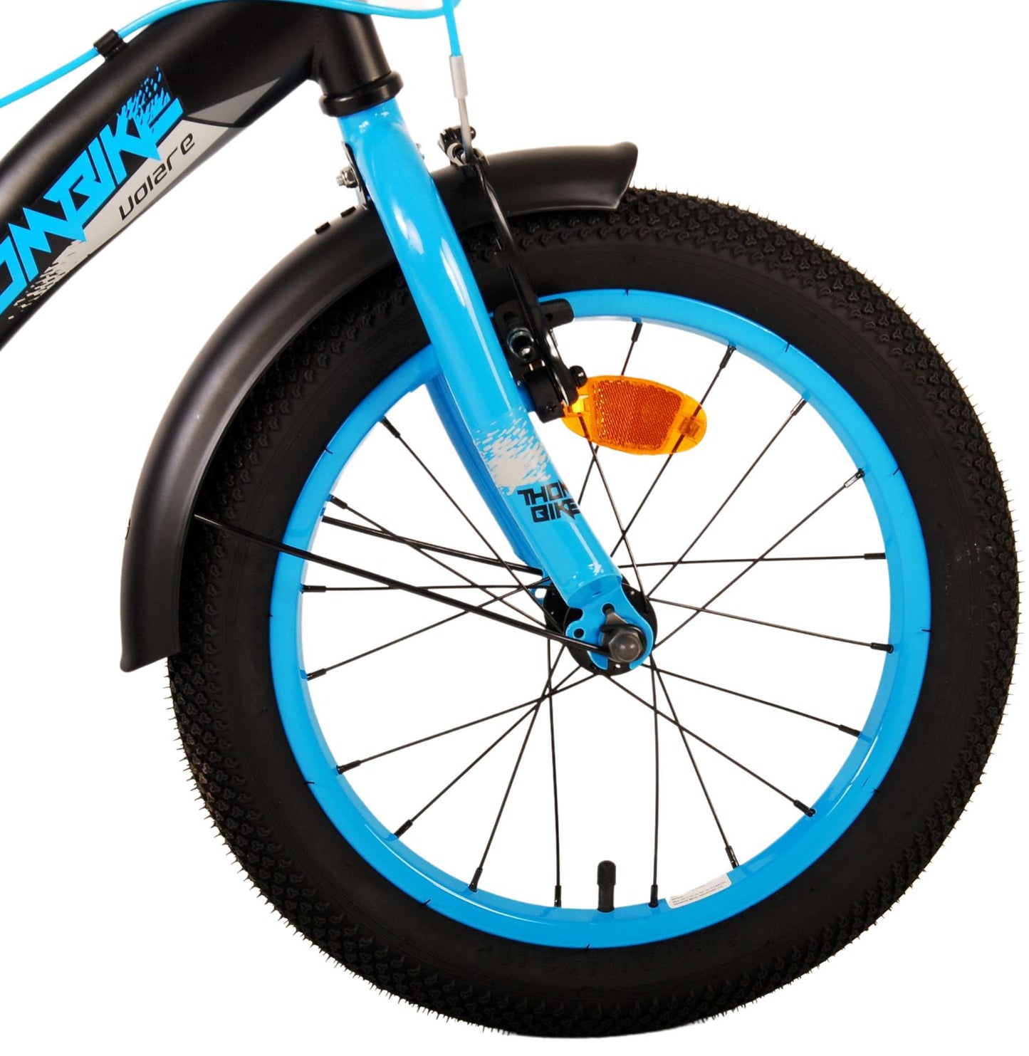 Bike per bambini Volare Thbike - Boys - 16 pollici - Blu nero - Freni a due mani