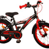 Bike para niños Volare Thombike - Niños - 16 pulgadas - Rojo negro - Dos frenos de mano