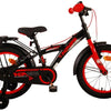 Bike para niños Volare Thombike - Niños - 16 pulgadas - Rojo negro - Dos frenos de mano