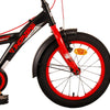Bike para niños Volare Thombike - Niños - 16 pulgadas - Rojo negro - Dos frenos de mano
