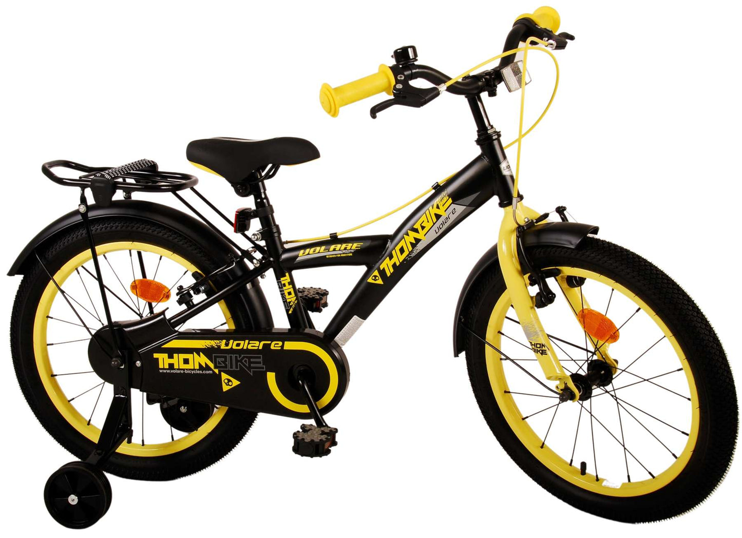 Bicycle per bambini di Vlatar Thbike - Boys - 18 pollici - Giallo nero - Freni a due mani