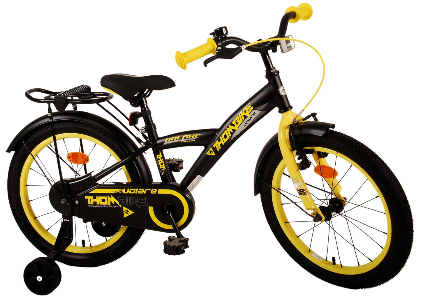 Volare Thombike Bike para niños - Niños - 18 pulgadas - Amarillo negro