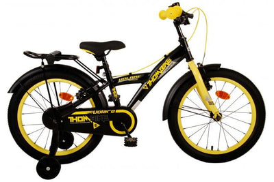 Bicicleta para niños Volare Thombike - Niños - 18 pulgadas - Amarillo negro - Dos frenos de mano