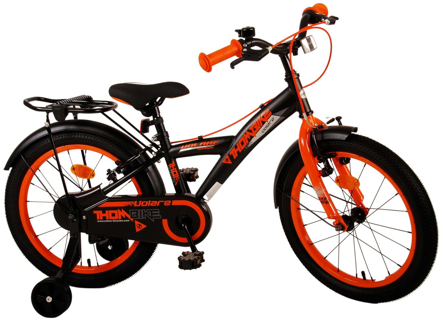 Bicycle per bambini di Volata Thbike - Boys - 18 pollici - Orancia nera - Freni a due mani