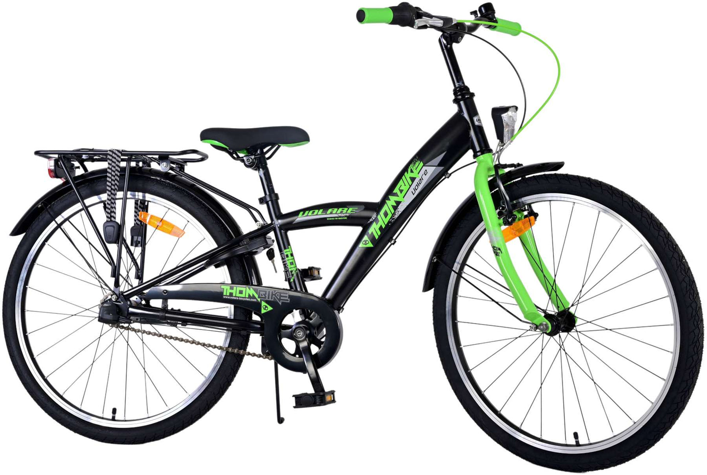 Bicycle per bambini di THUMIKE VOLARE - Ragazzi - 24 pollici - Black verde - 3 marce