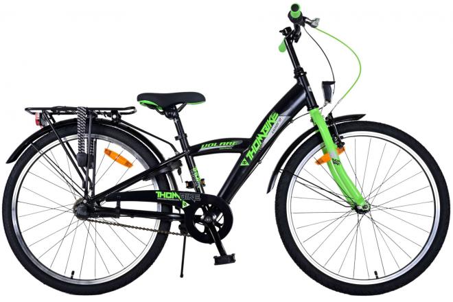 Bicycle per bambini di THUMIKE VOLARE - Ragazzi - 24 pollici - Black verde - 3 marce