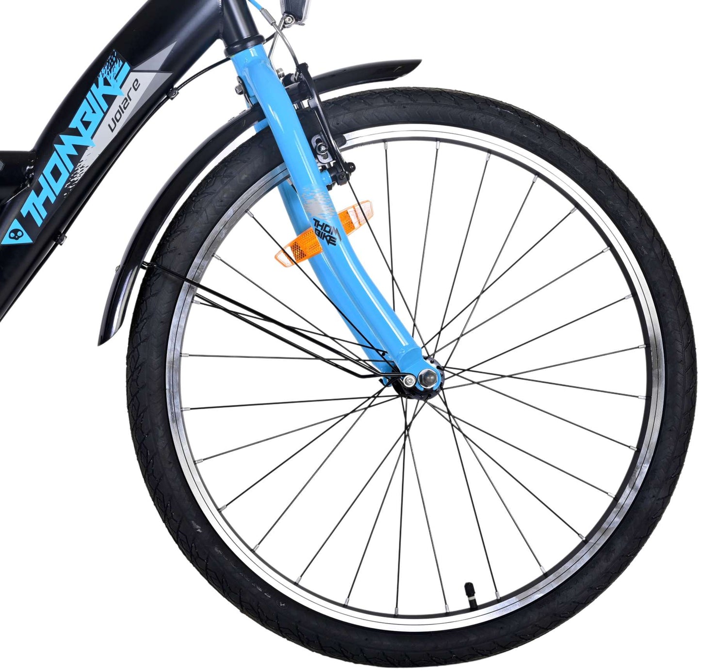 Bicycle per bambini di THUMIKE VOLARE - Ragazzi - 24 pollici - blu nero - 3 marce