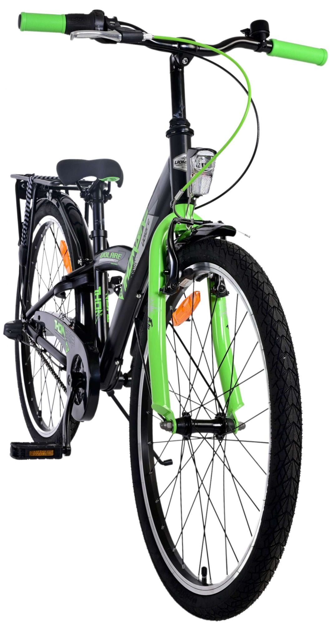 Bicycle per bambini di THUMIKE VOLARE - Ragazzi - 24 pollici - Black verde - 3 marce