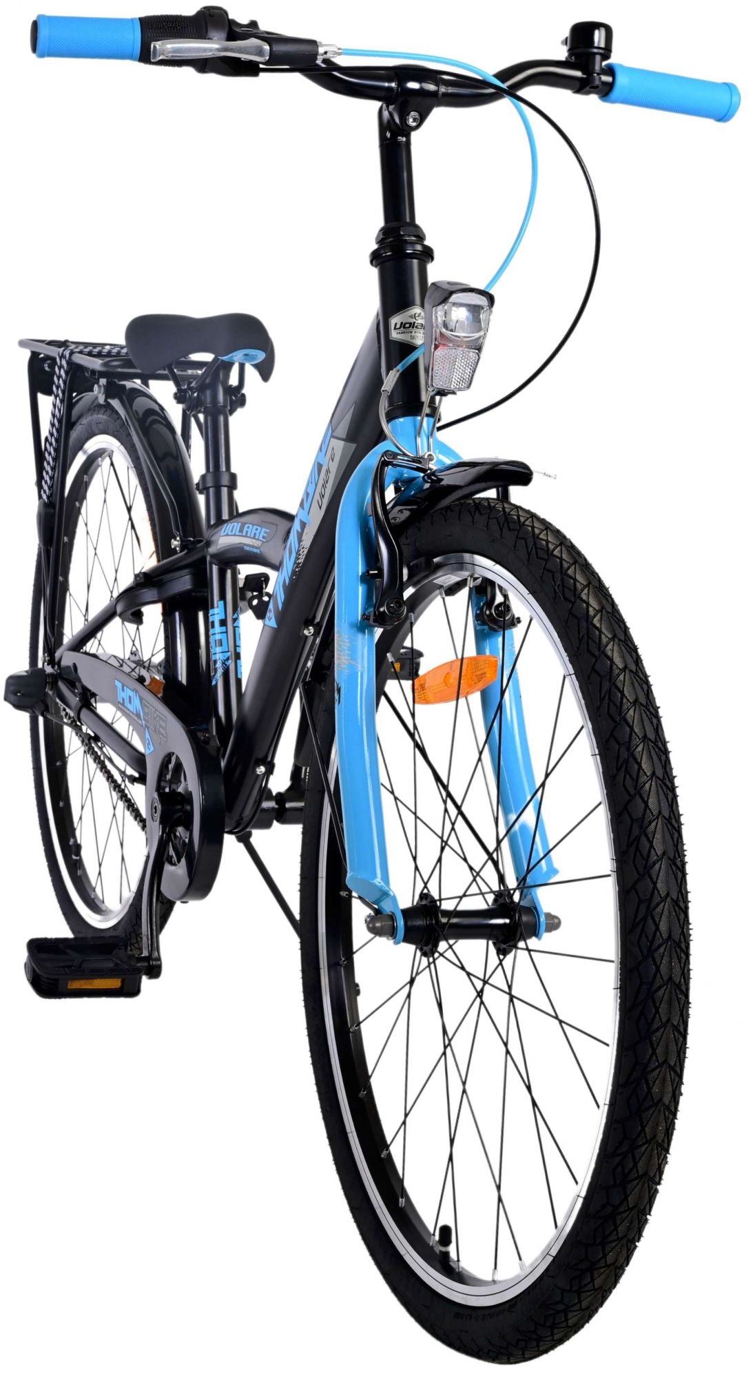 Bicycle per bambini di THUMIKE VOLARE - Ragazzi - 24 pollici - blu nero - 3 marce