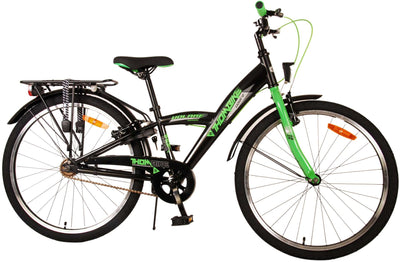Bike para niños Volare Thombike - Niños - 24 pulgadas - Black Green - Dos frenos de mano