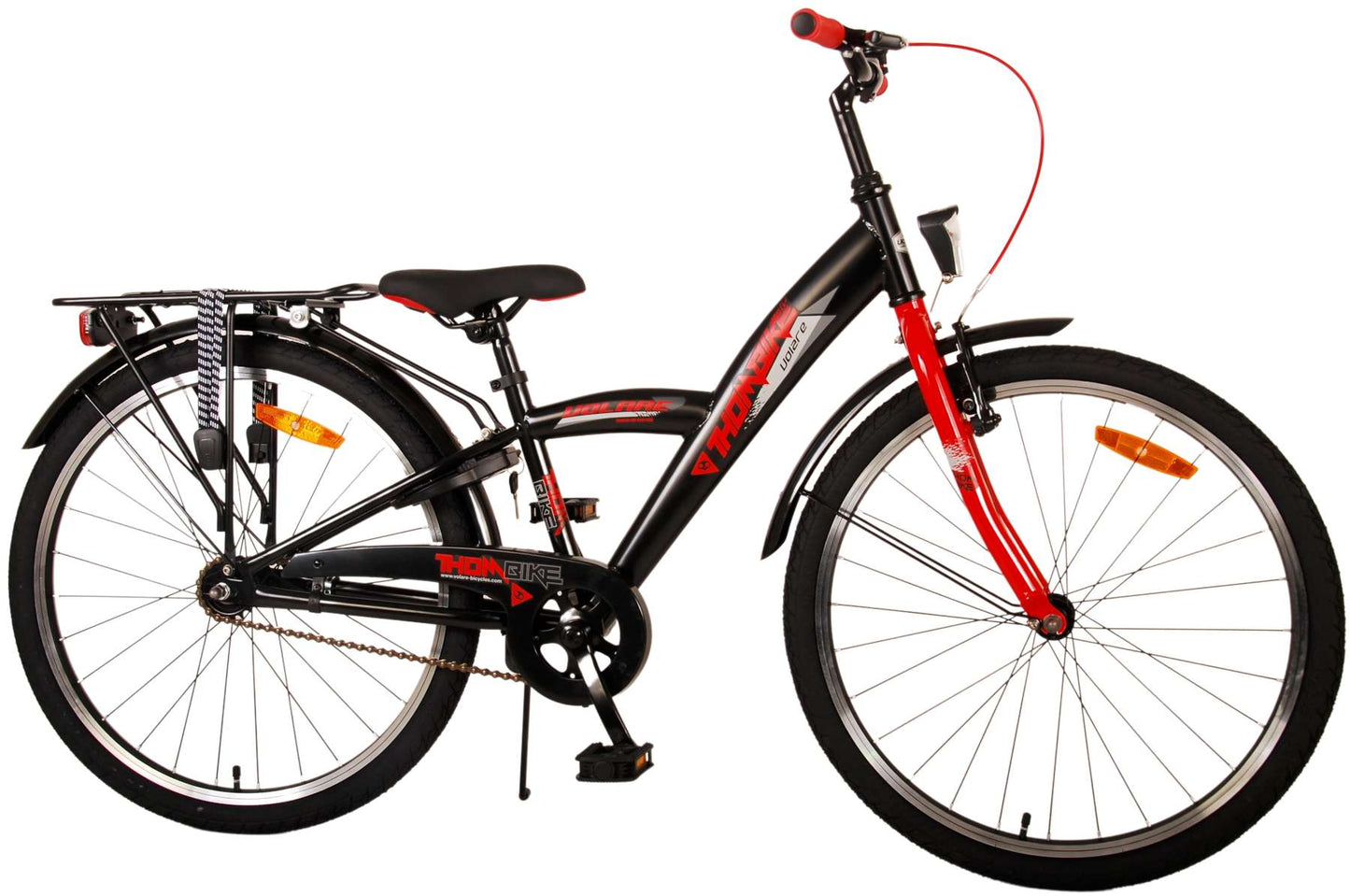 Bicycle per bambini di THEBIKE VOLARE - Ragazzi - 24 pollici - rosso nero