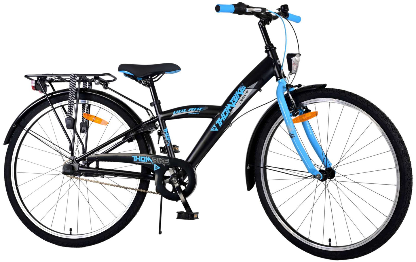 Bicycle per bambini di THUMIKE VOLARE - Ragazzi - 26 pollici - Blu nero - 3 marce