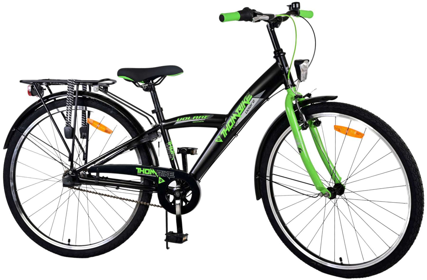 Bicycle per bambini di THUMIKE VOLARE - Ragazzi - 26 pollici - Verde nero - 3 marce